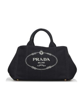 Prada Canapa Logo Canvas Tote Bag