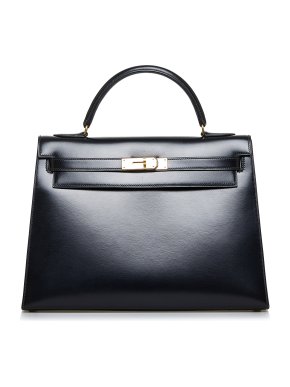 Hermes Box Calf Kelly Sellier 32 GHW