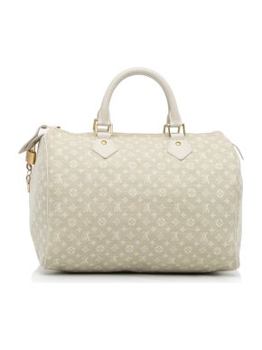 Louis Vuitton Monogram Mini Lin Speedy 30 Duffle Bug