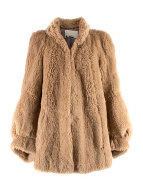 Anna Mason Plush Caramel Alpaca Casablanca Coat