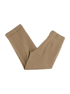 Saint Laurent Beige Wool Blend Tailored Straight Leg Trousers