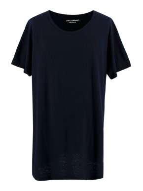 Yohji Yamamoto Navy Blue Cotton T-Shirt
