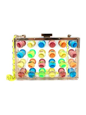 Dior D-Jungle Pop Runway Neon Perspex Clutch