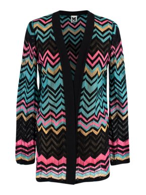 Missoni M Multicoloured Zig Zag Knit Cardigan