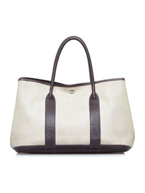 Hermes Garden Party PM Canvas Tote Bag