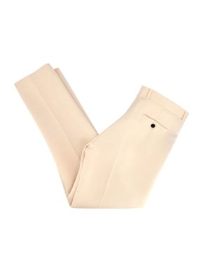 Dior Cream Wool Silk Blend Tailored Trousers