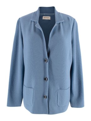 Falconeri Wool Lightweight Blue Jacket