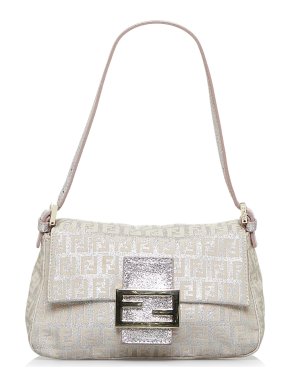 Fendi Metallic Zucchino Mini Mamma Forever Baguette Bag
