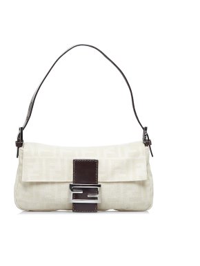 Fendi Zucca Canvas Baguette Bag