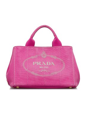 Prada Canapa Logo Canvas Tote Bag