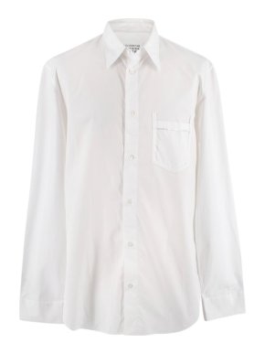 Maison Margiela White Cotton Poplin LS Shirt
