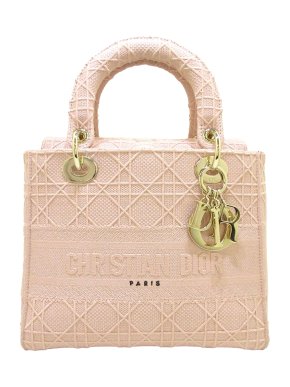 Dior Canvas Cannage Medium Lady D-Lite Bag