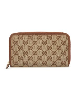 Gucci GG Canvas Continental Zip Around Wallet