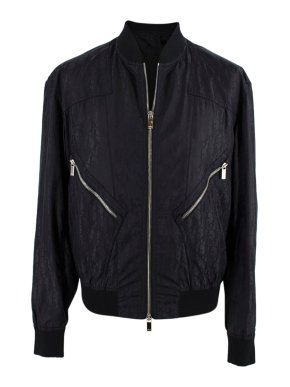Dior Homme Black Oblique Bomber Jacket