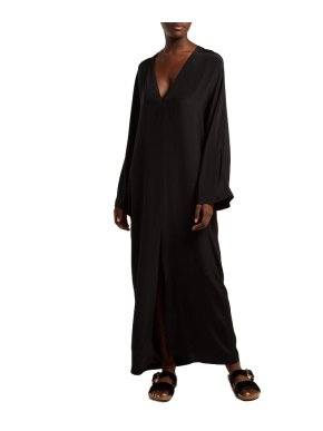 Raey Kimono-Sleeve Silk Beach Dress