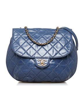 Chanel Blue Medium Bubble CC Flap Bag