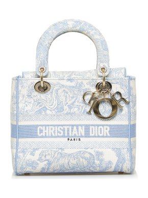 Dior Rare Baby Blue Medium Toile de Jouy Lady D-Lite Bag