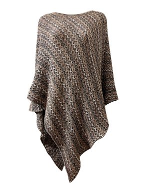 Missoni Multicoloured Fine Knit Wool Poncho