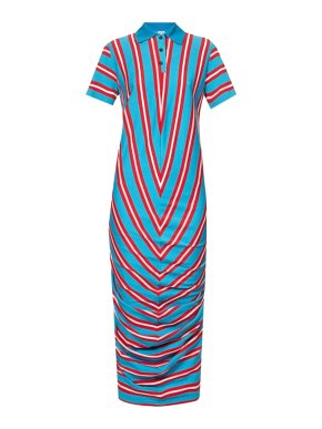 Loewe Striped Cotton Polo Dress