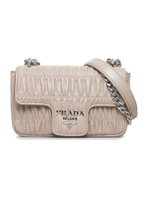 Prada Nappa Gaufre Chain Flap Bag