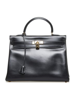 Hermes Box Calf Kelly Retourne 35 GHW