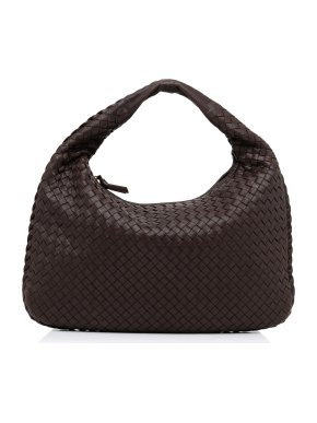 Bottega Veneta Brown Nappa Intrecciato Hobo Bag