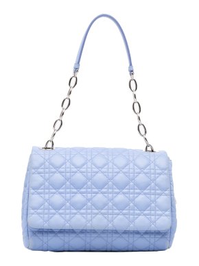 Dior Purple Lambskin Cannage Chain Bag