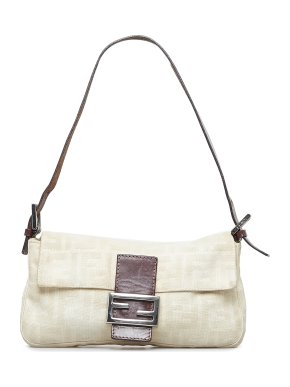 Fendi Zucca Canvas Baguette Bag