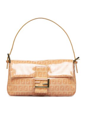 Fendi Vinyl Zucchino Baguette Bag
