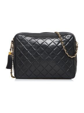 Chanel CC Lambskin Tassel Shoulder Bag