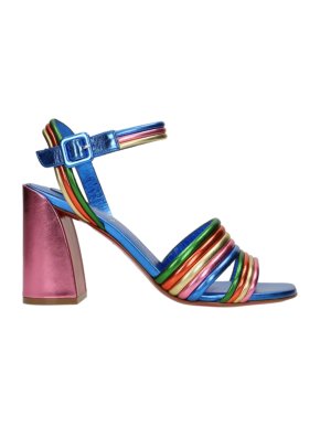 Christian Louboutin Manola Multicoloured Metallic Leather Sandals