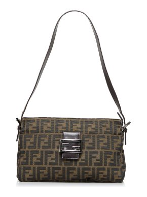 Fendi Vintage Zucca Baguette Shoulder Bag