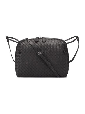 Bottega Veneta Black Intrecciato Leather Nodini Bag