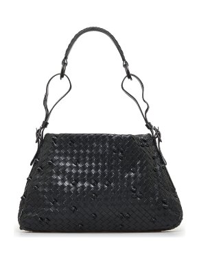 Bottega Veneta Nappa Intrecciato Naruto Knot Shoulder Bag