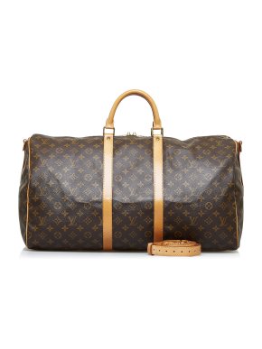 Louis Vuitton Monogram Keepall Bandouliere 55 Duffle Bag