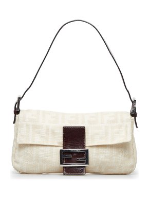 Fendi Zucca Canvas Baguette Bag