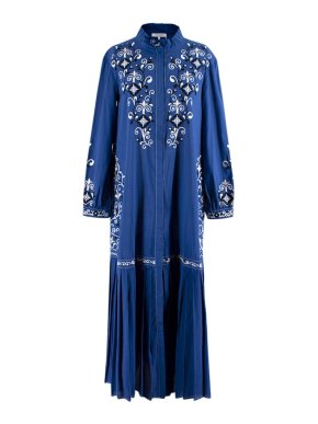 Svitlaya Blue Ivy Embroidered Dress