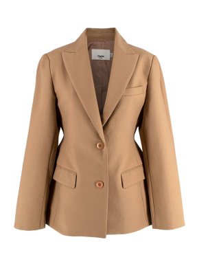 Frankie Shop Beige Single Breasted Blazer