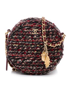 Chanel Round As Earth Tweed Crossbody Bag