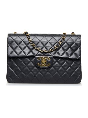 Chanel Lambskin Quilted Maxi Double Flap Bag