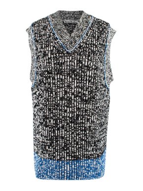 Acne V-Neck Chunky Cotton Knit Vest