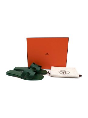 Hermes Green Sandals