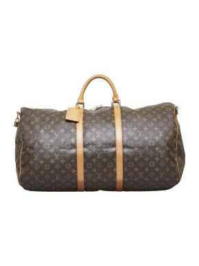 Louis Vuitton Monogram Keepall Bandouliere 60 Duffle Bag