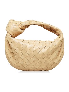 Bottega Veneta Beige Mini Intrecciato Jodie Bag