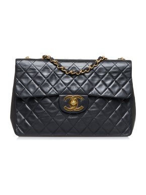 Chanel Lambskin Quilted Maxi Single Flap Bag