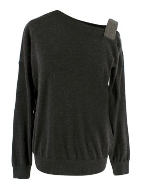 Brunello Cucinelli Cashmere & Silk Monili Strap Jumper