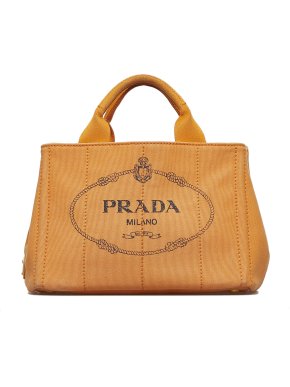 Prada Canapa Logo Canvas Tote Bag