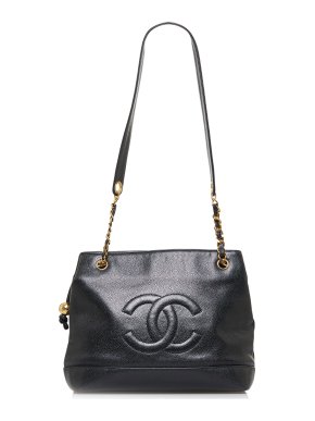 Chanel CC Caviar Shopping Tote Bag