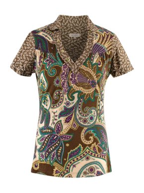 Etro Paisley Print Polo Shirt