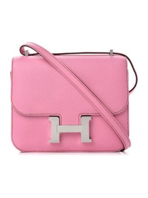 Hermes 5P Pink Epsom Leather Constance 18 PHW